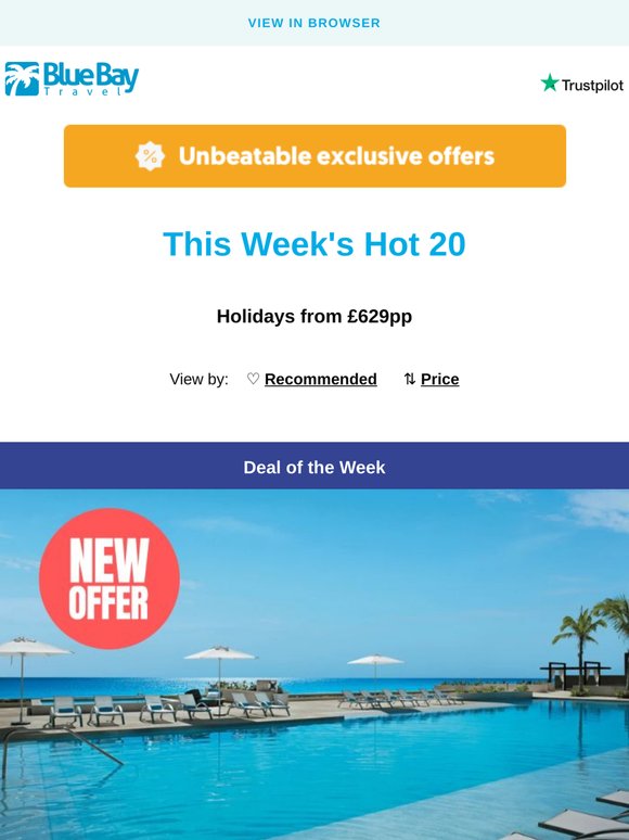 From £629pp | Our 20 Top-Sellers!