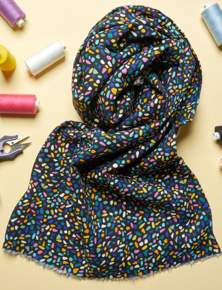 Minerva Exclusive Candy Confetti Linen Viscose Blend POD Fabric