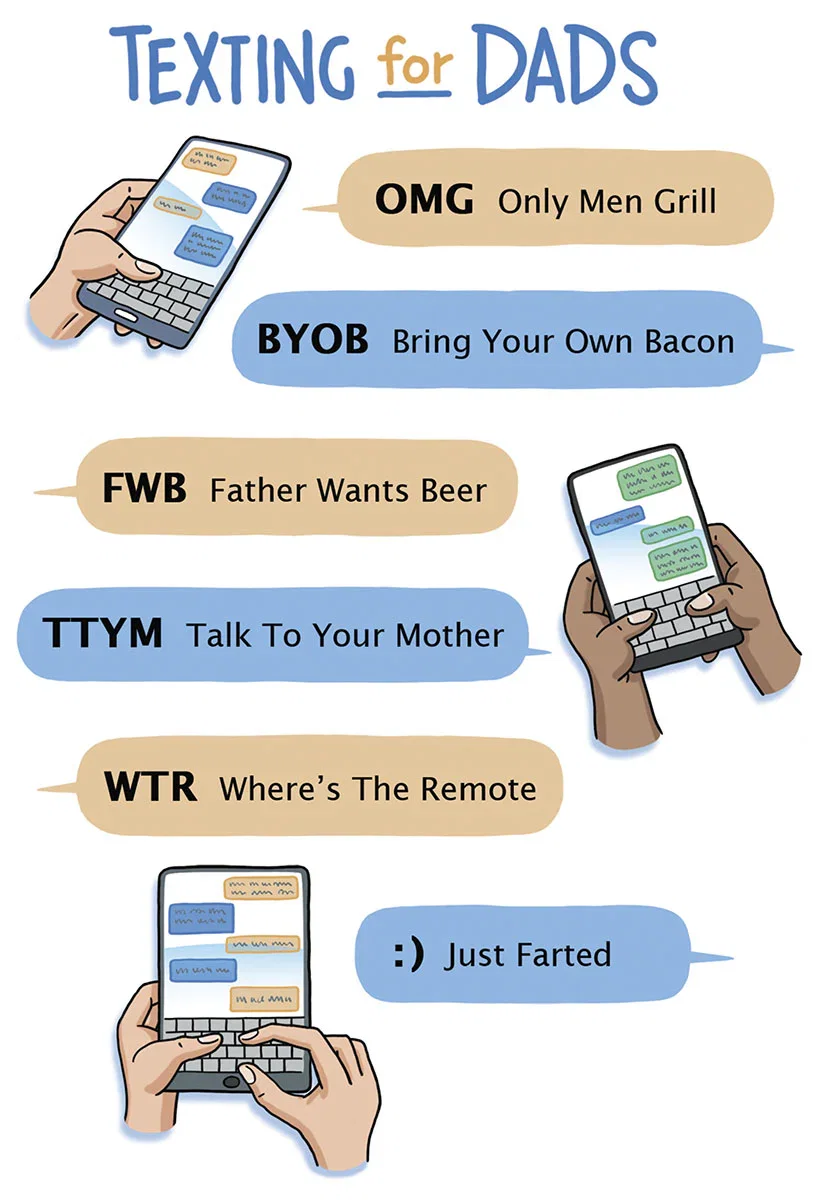 Image of Handy Text Jokes | Funny Father's Day Greeting Card