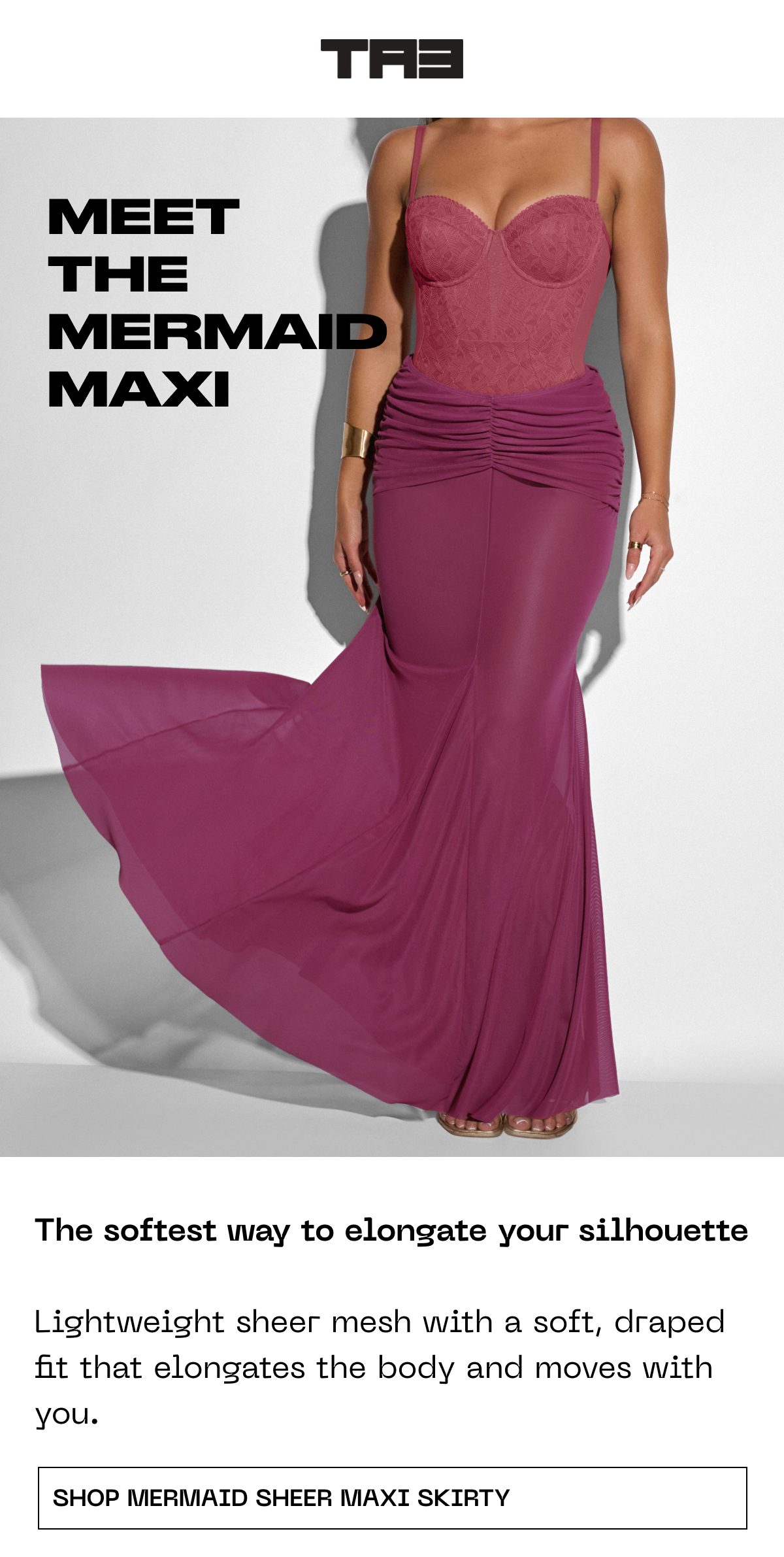 Meet the Mermaid Maxi - the softest way to elongate your silhouette!
