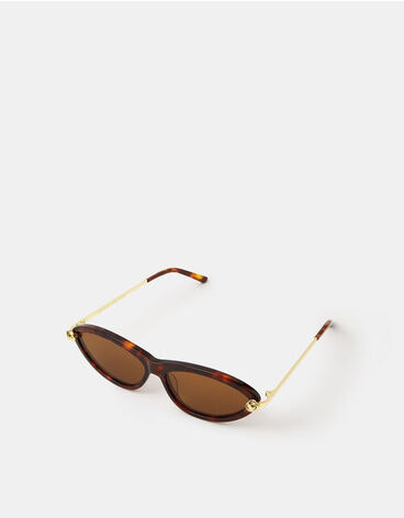 Acetate Slim Tort Cat Eye Sunglasses