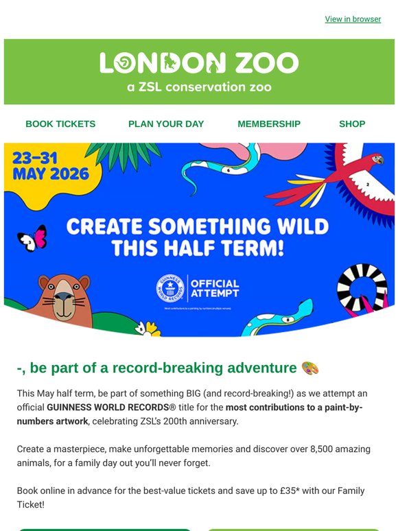 Help us break a record this half term 🏆