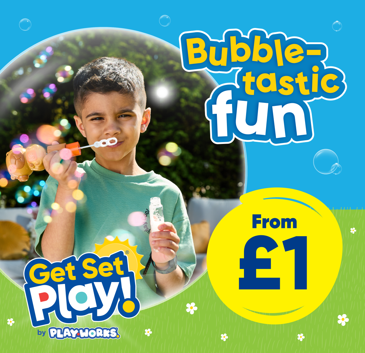 Bubble-tastic fun - From £1. Get set play! by plaworks
