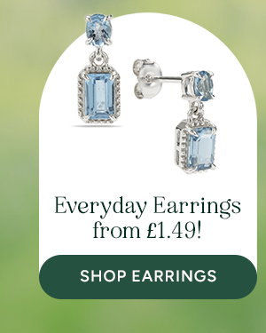 Everyday earrings from £1.49! SHOP EARRINGS.