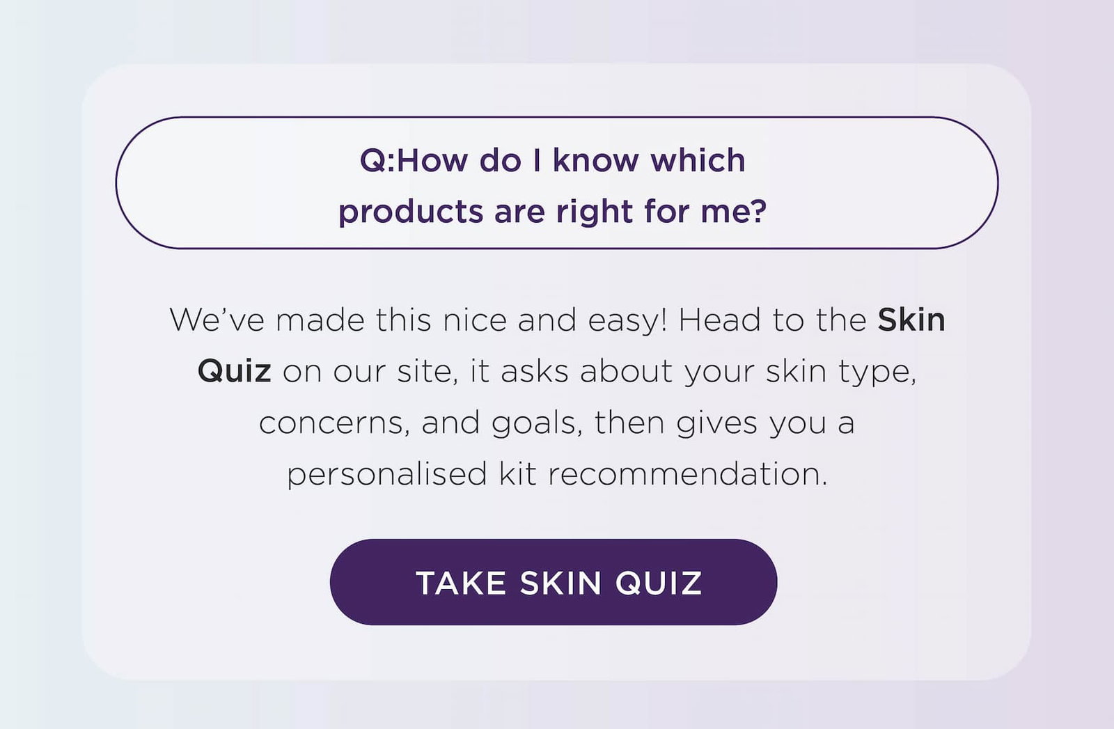 Skin Quiz