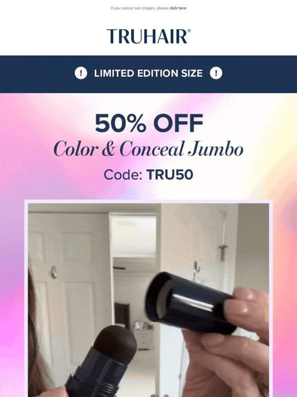 Hurry, —, get 50% off!