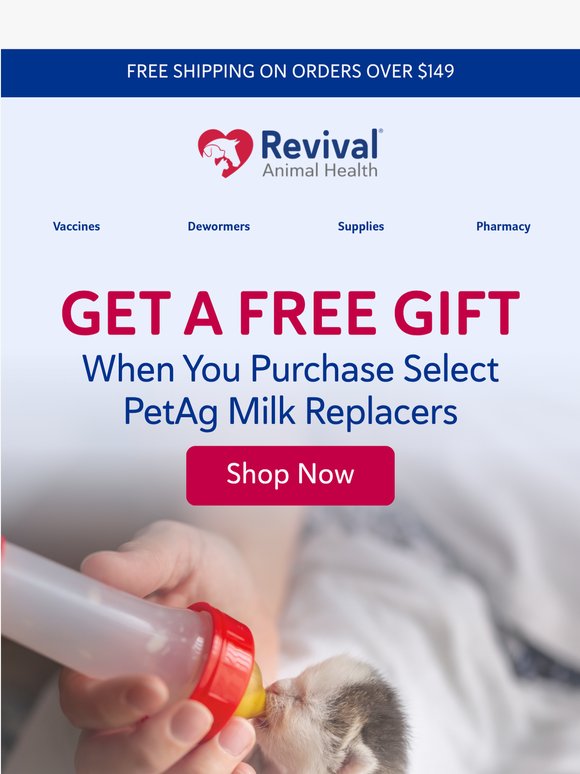 Free Gift with PetAg Milk Replacers