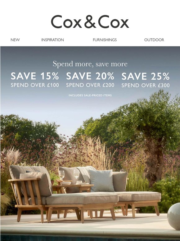 Enjoy up to 25% OFF SITEWIDE | Spend more, save more