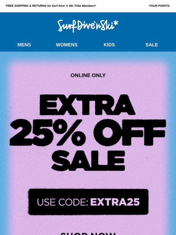 Extra 25% Off Sale 👀 Cart’s Getting Heavy