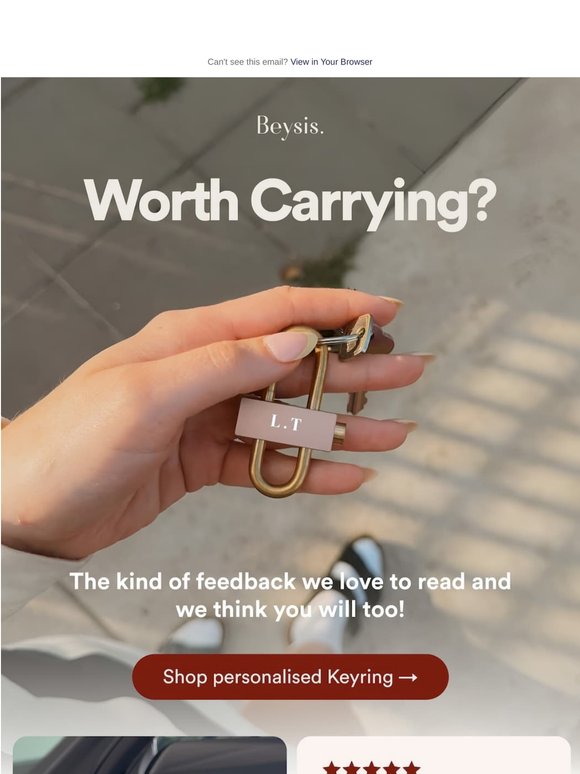 Here’s what people are saying about our keyrings 👀