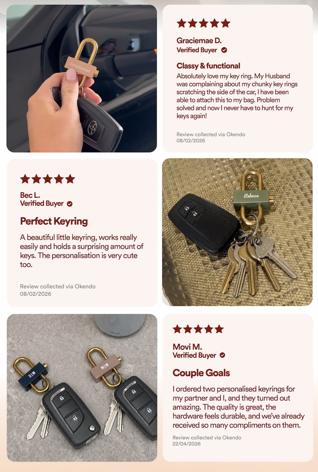 Personalised Keyring