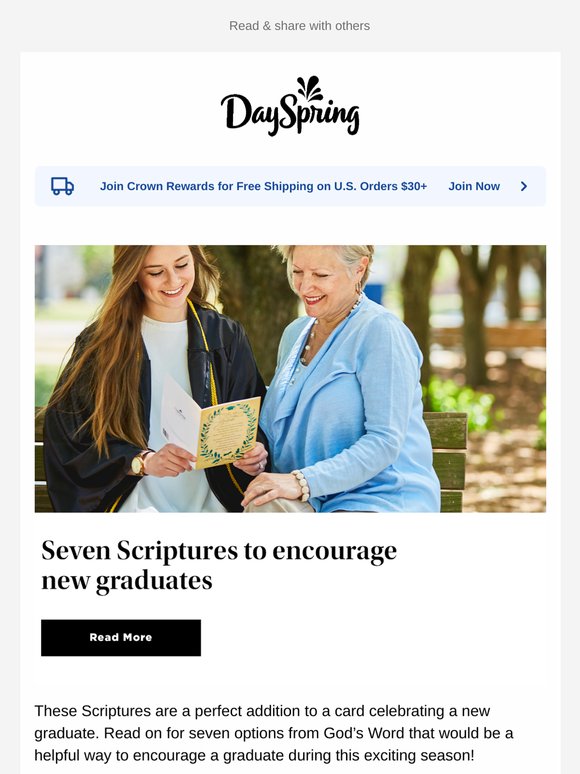 Seven Scriptures to encourage new graduates
