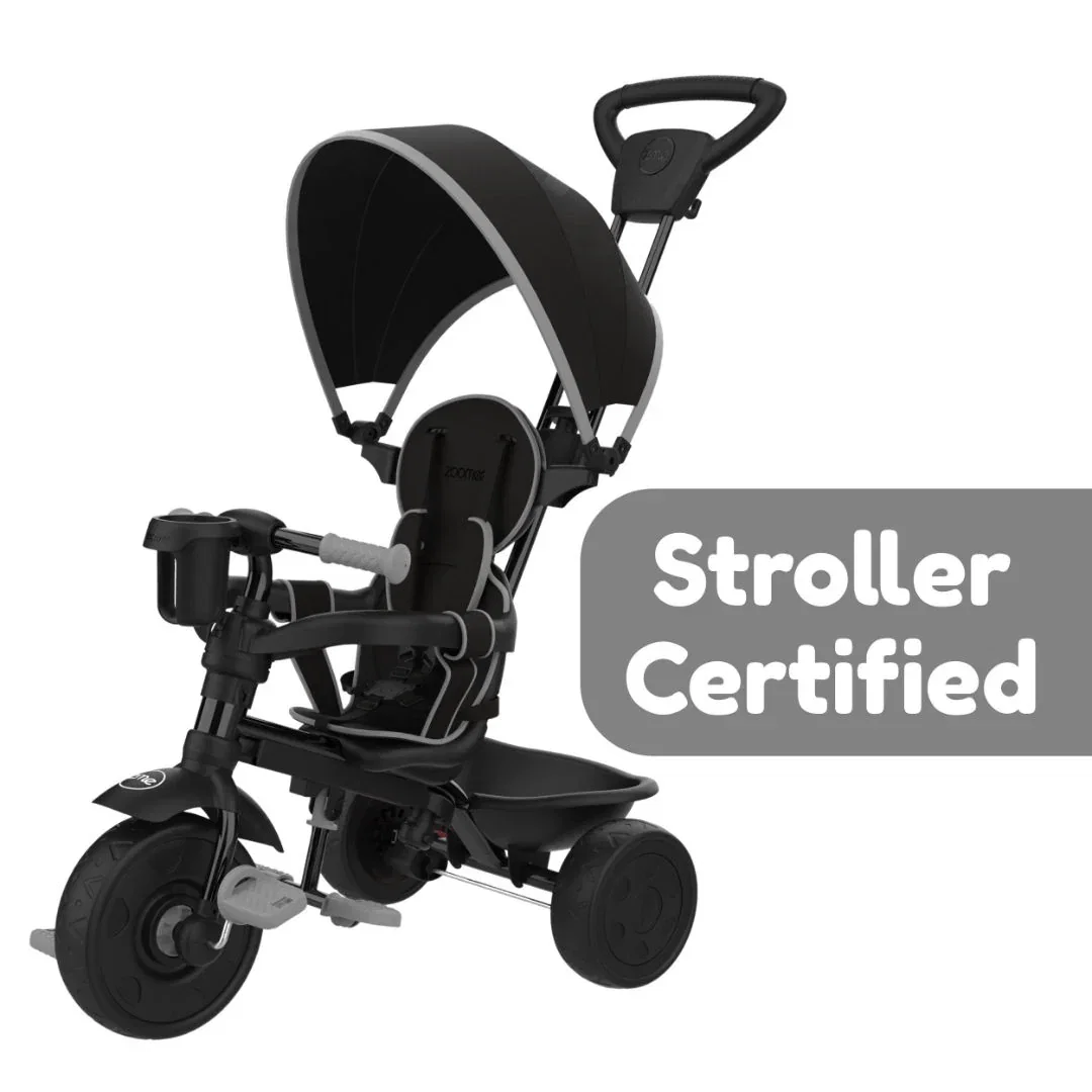 Image of Zoomee 4 in 1 Deluxe Trike - Grey Storm