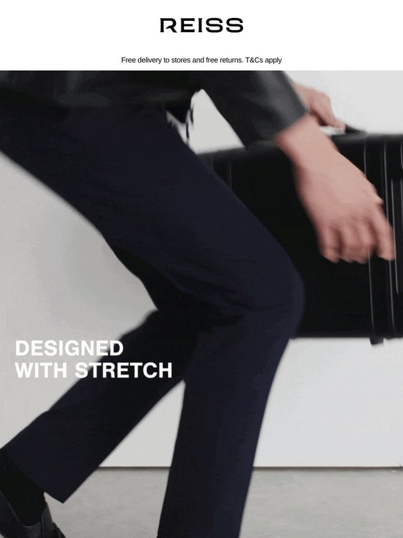 Smart-casual trousers with stretch