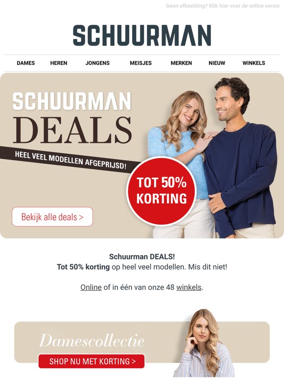 DEALS tot 50% korting