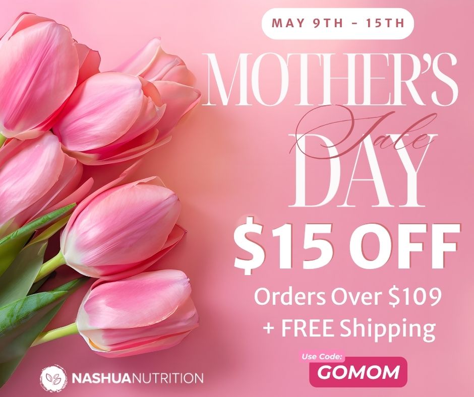 Easter Sale banner from Nashua Nutrition 