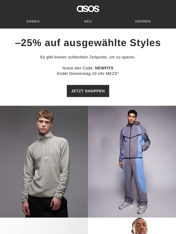 –25% auf ausgewählte Styles