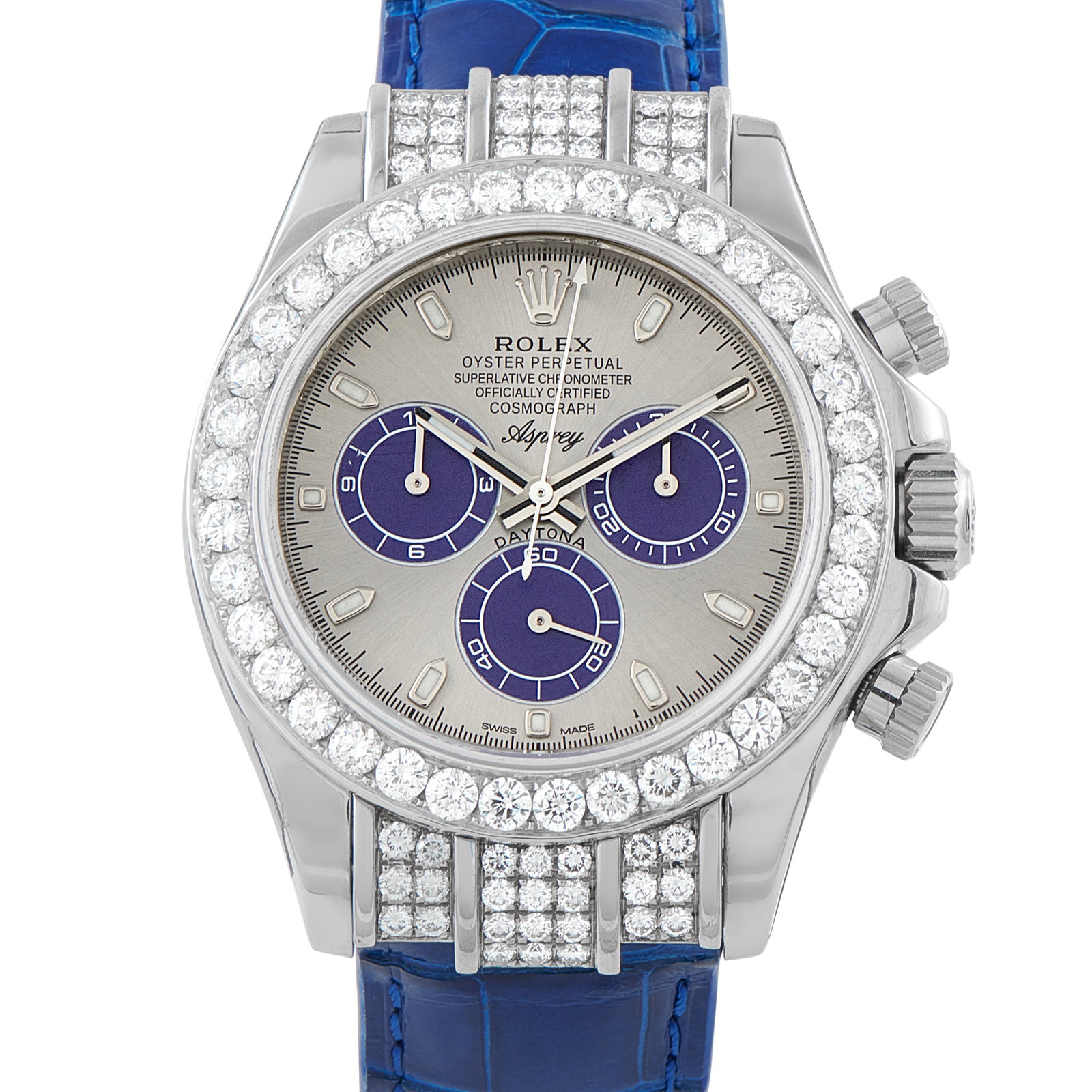 Rolex x Asprey Daytona Diamond and White Gold Watch 116599
