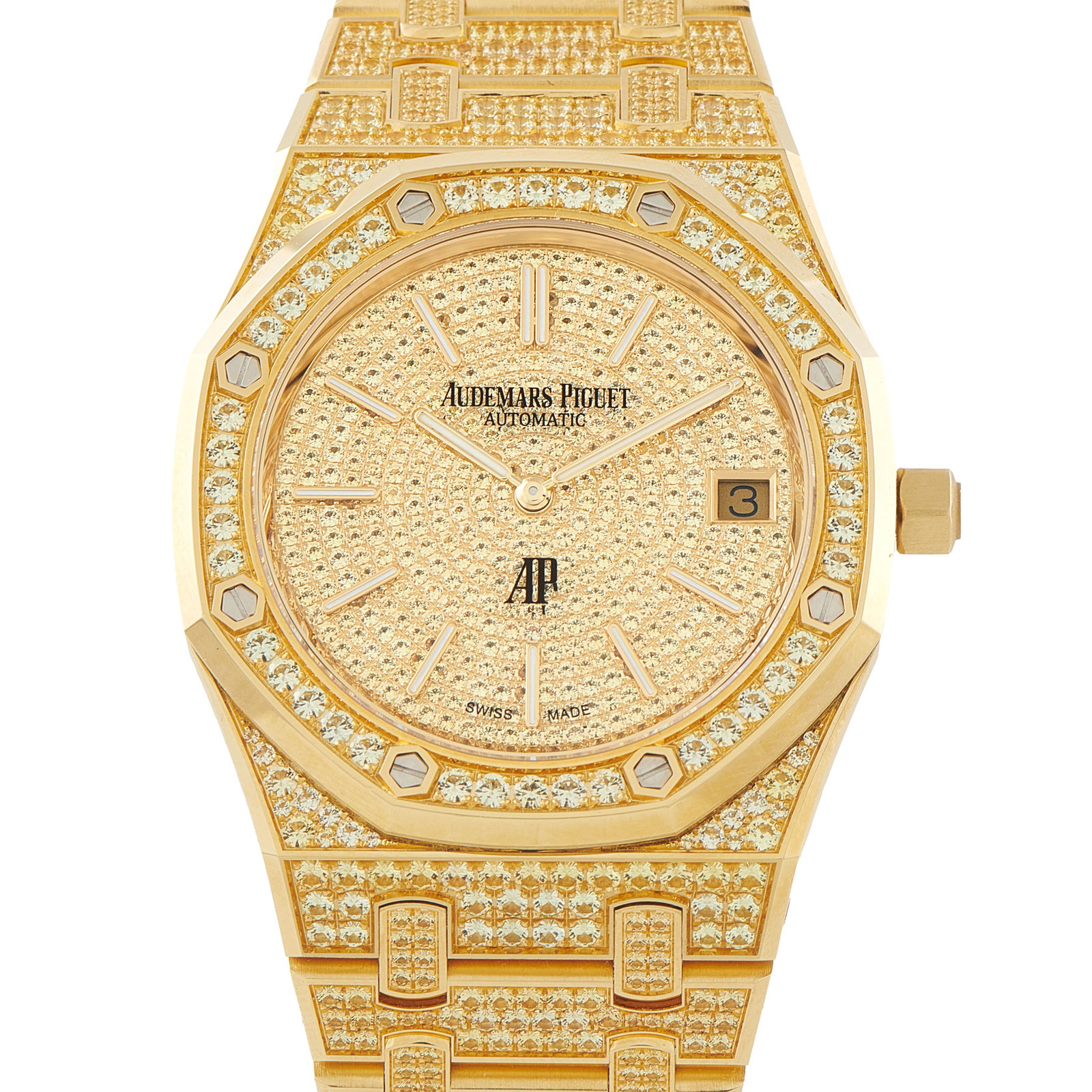 Audemars Piguet Royal Oak Jumbo Extra-Thin Sapphire and Yellow Gold Watch 16202BA.HH.1241BA.01