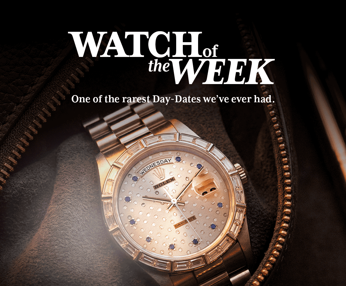 36mm platinum, factory baguette bezel, sapphire indices, and a Beyeler dial you won't stop looking at.