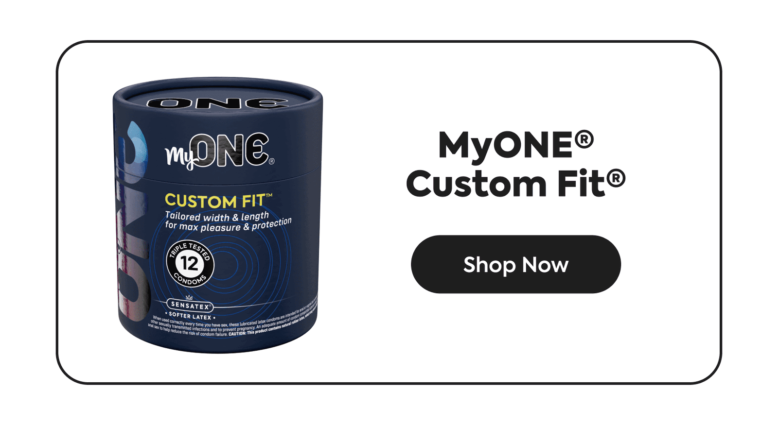 myone - custom fit - shop now