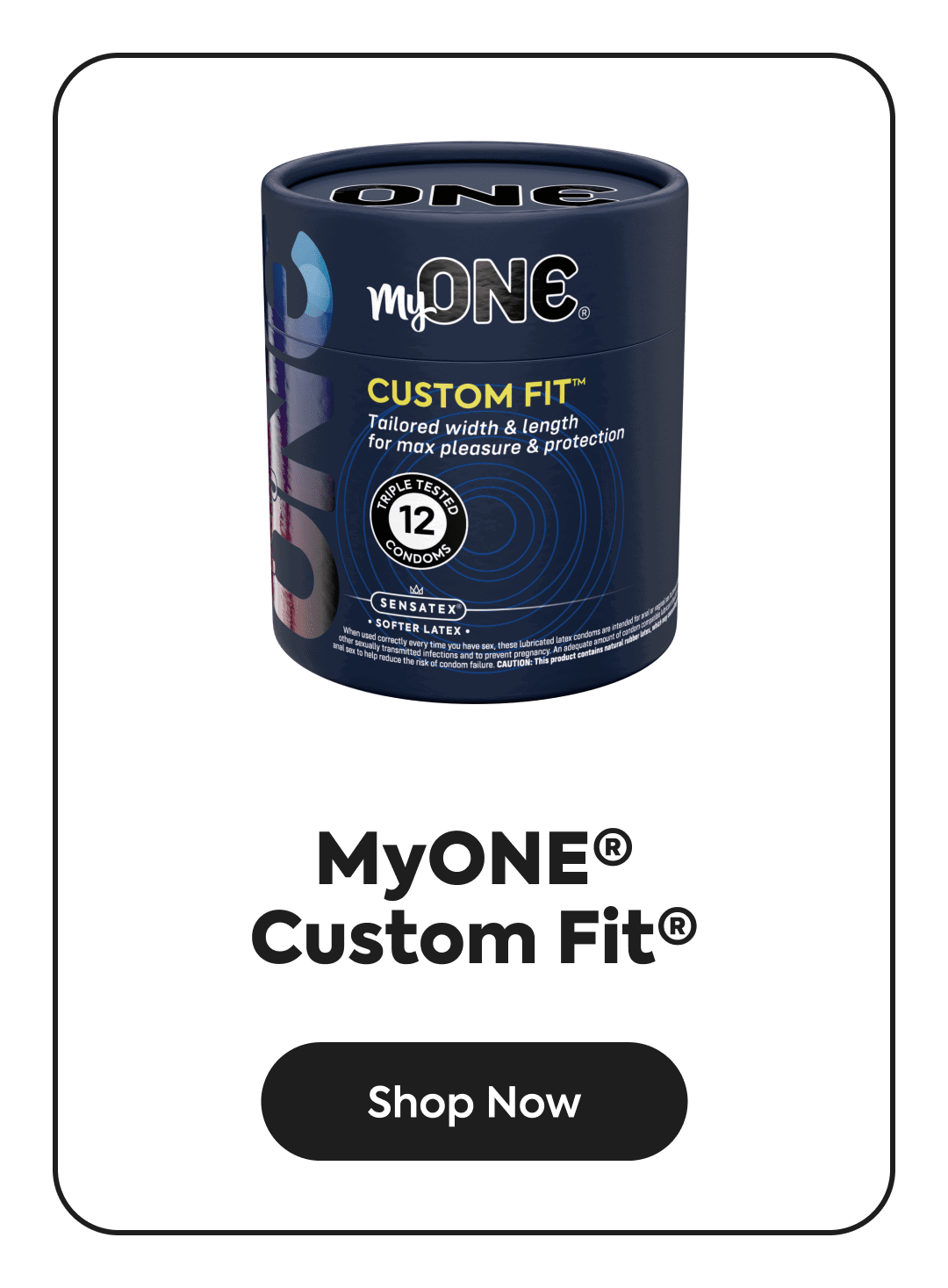 myone - custom fit - shop now