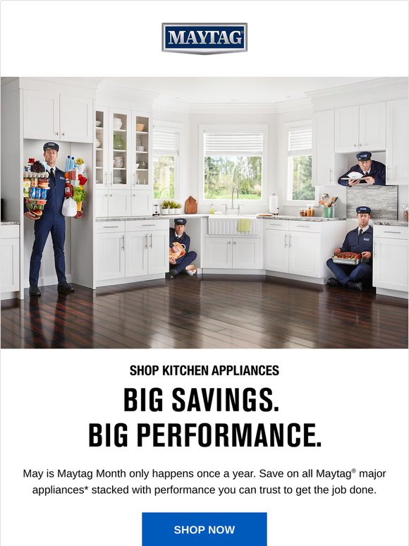 Score big deals on ALL Maytag® kitchen appliances
