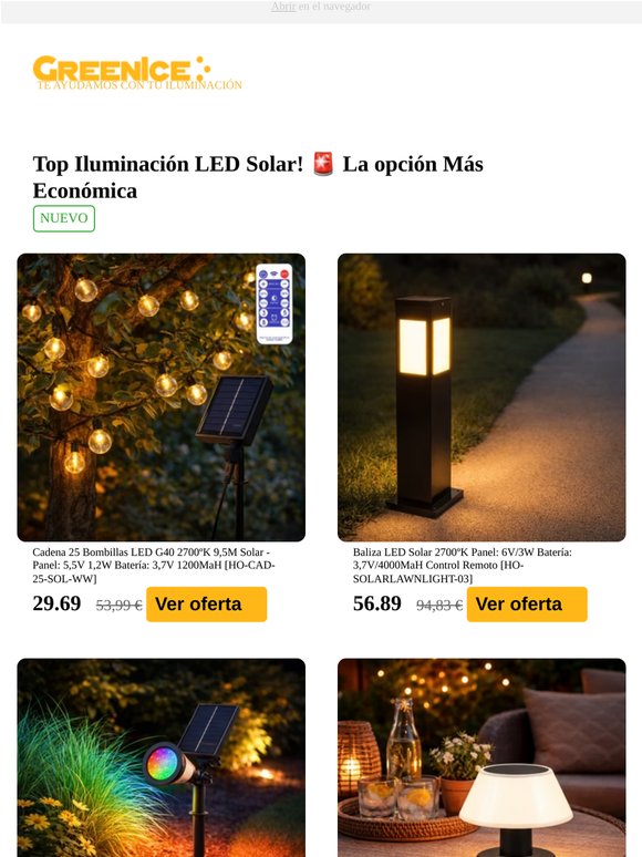 Top Iluminación LED Solar! 🚨 La opción Más Económica