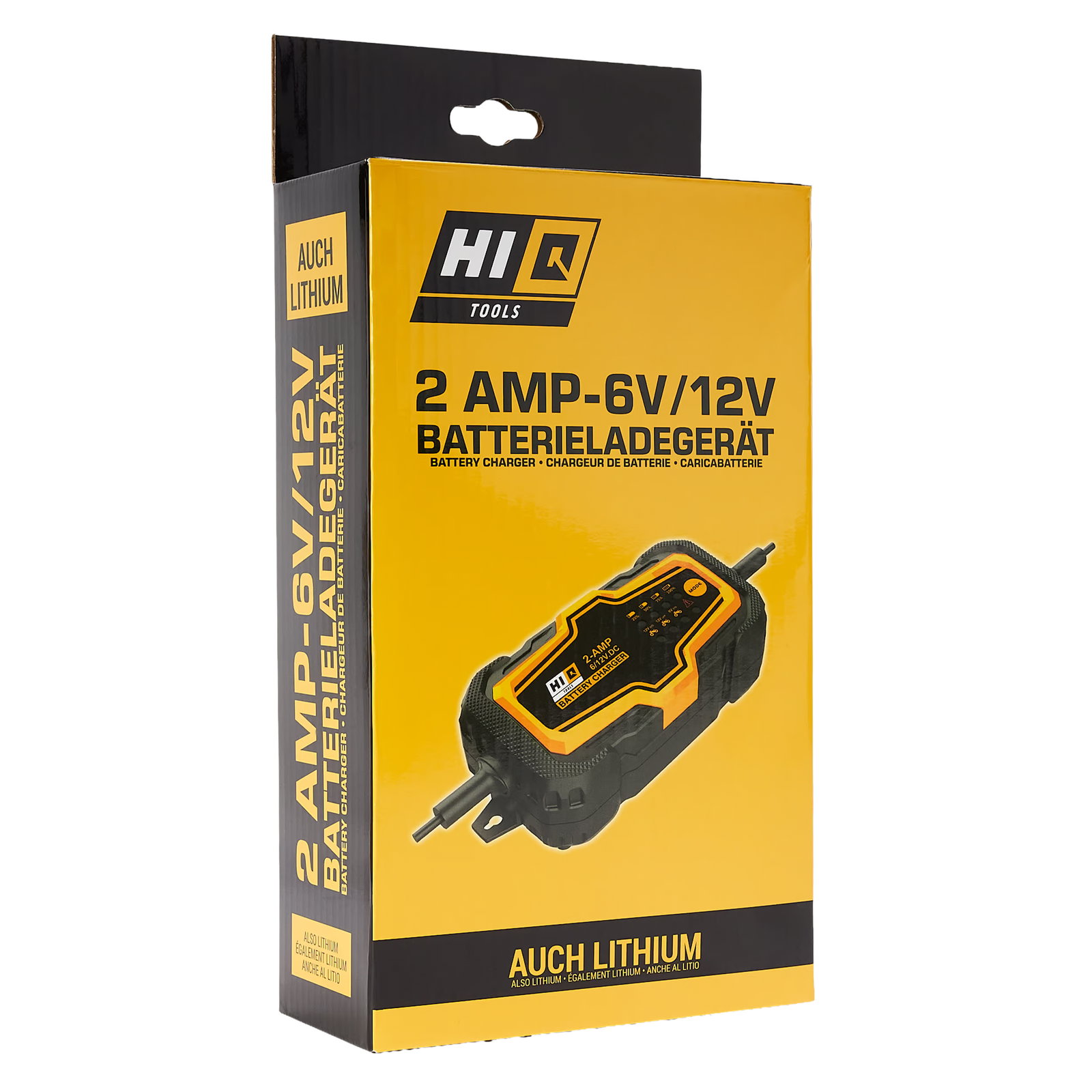 Image of Hi-Q Tools Batterieladegerät auch Lithium 6/12 Volt, 2 Ampere
