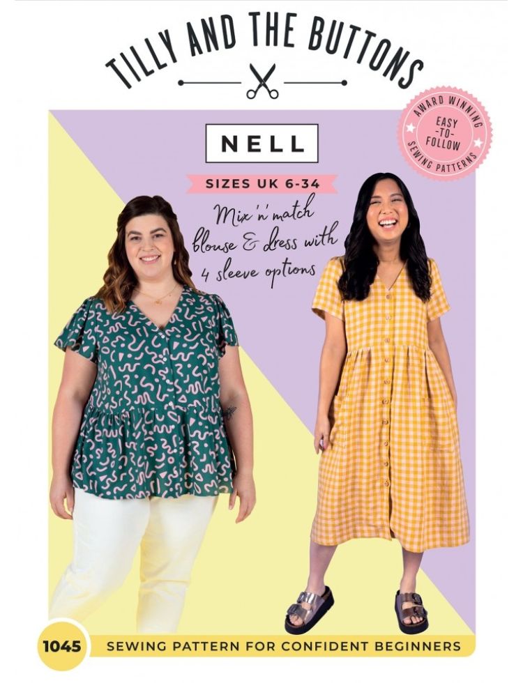 Tilly and the Buttons Paper Sewing Pattern Nell Blouse & Dress