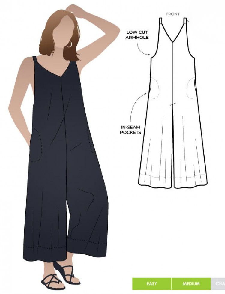 Style Arc Paper Sewing Pattern Norman Jumpsuit