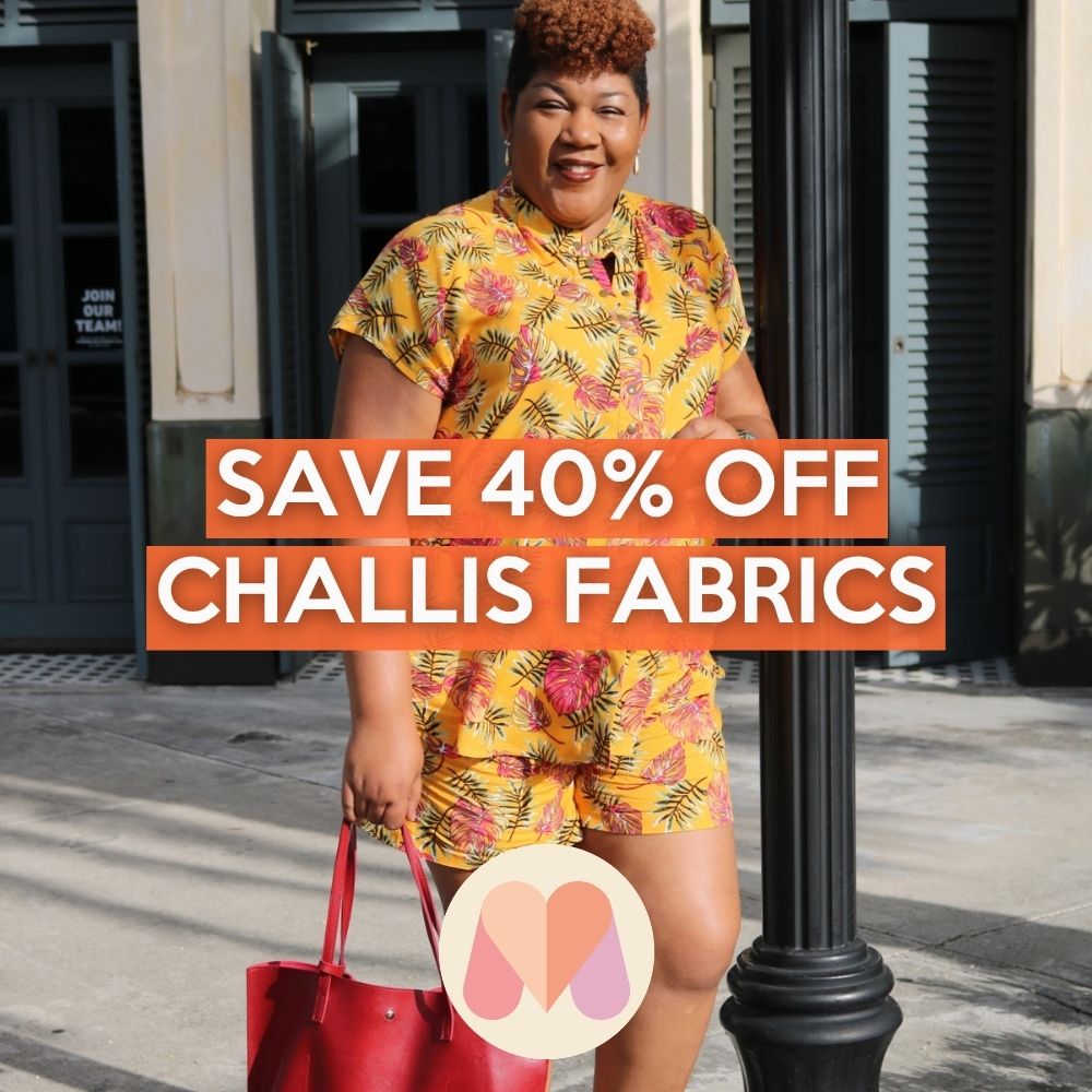 Save 40% off challis fabric