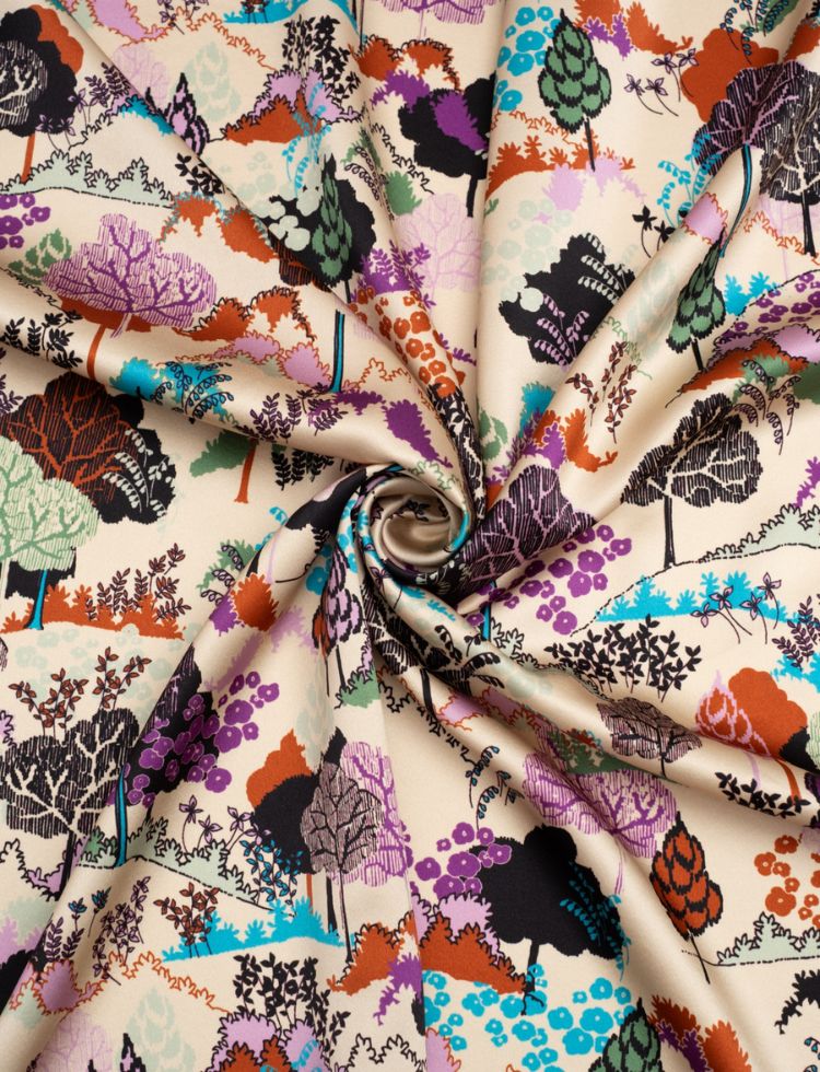 Minerva Exclusive Spring Solstice Silk Imperial Satin POD Fabric