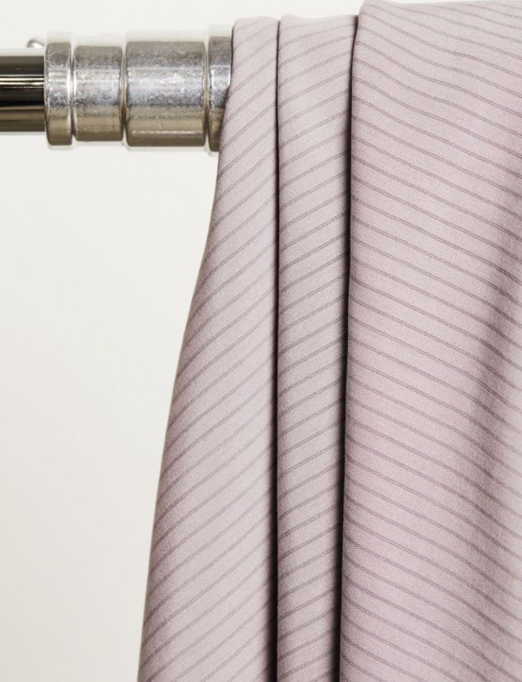 Meet MILK Two Tone Slim Stripe Tencel Lyocell Fabric Purple Haze