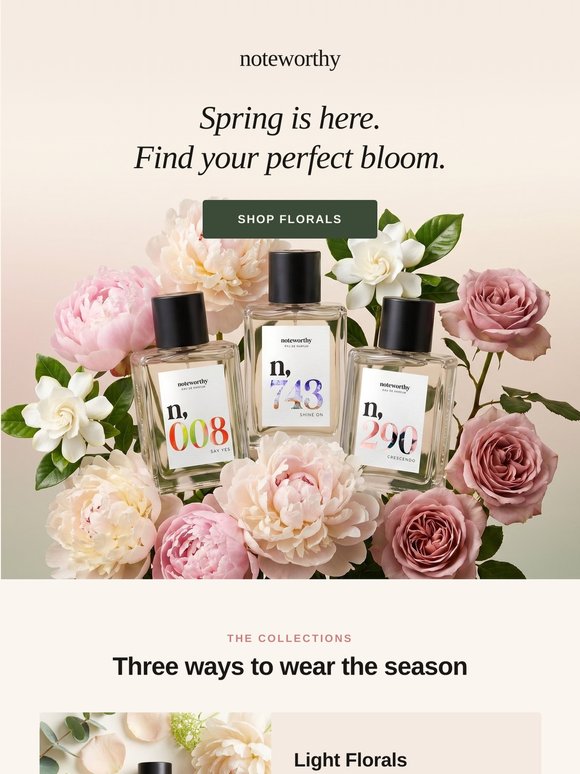 The floral that opens a window.