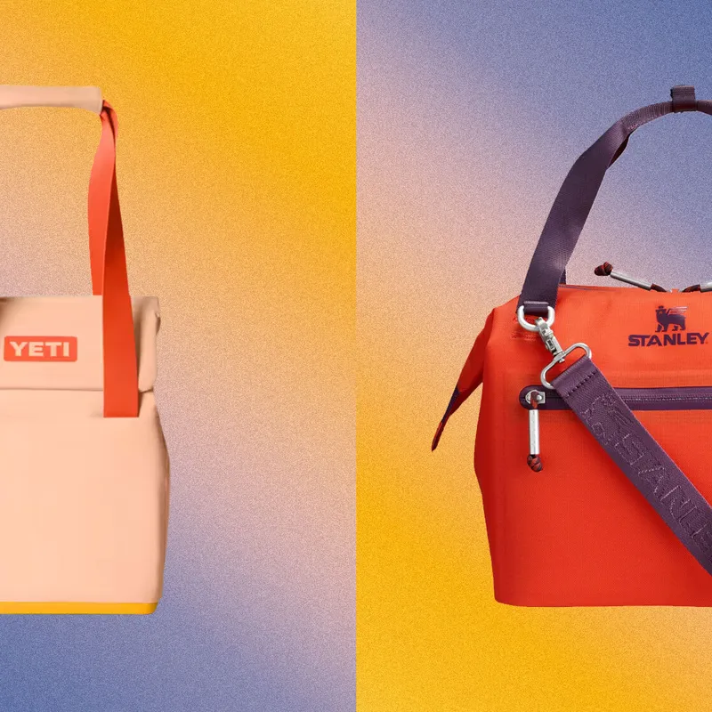 Yeti Daytrip tote and Stanley Julienne cooler
