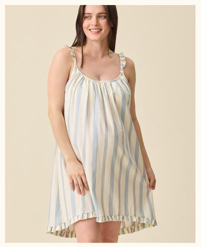 Dreamy Cotton Maternity & Nursing Nightgown