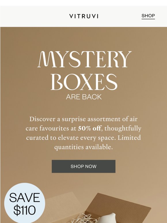 Mystery Box Is BACK And 50% Off 📦