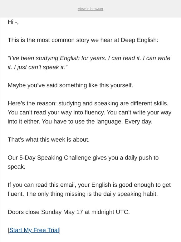 Studied for years. Still can’t speak.