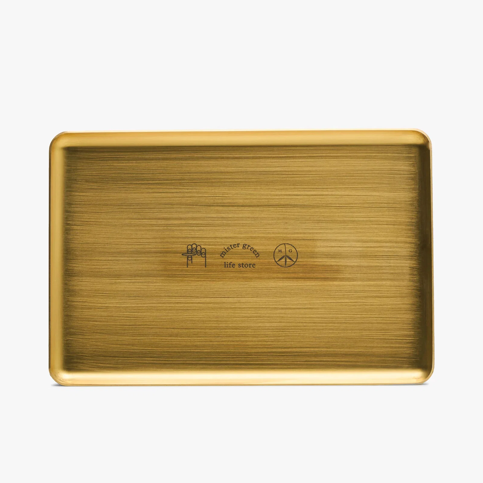 Image of Mister Green Trifecta Rolling Tray / Brass