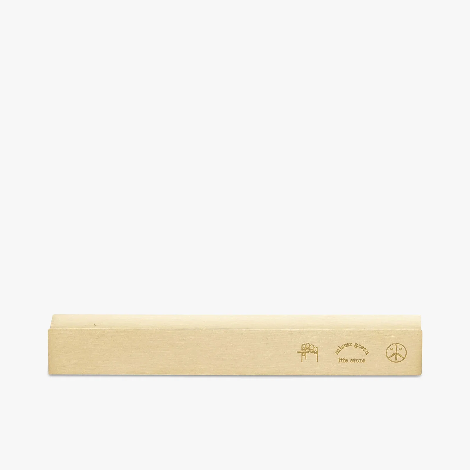 Image of Mister Green Trifecta Logo Bar Burner / Brass