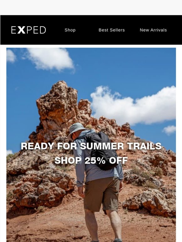 Ready for Summer Trails: Shop 25% Off