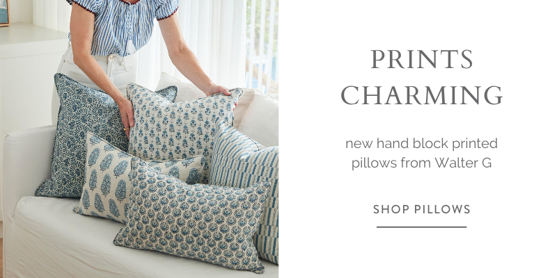 Walter G Block Print pillows