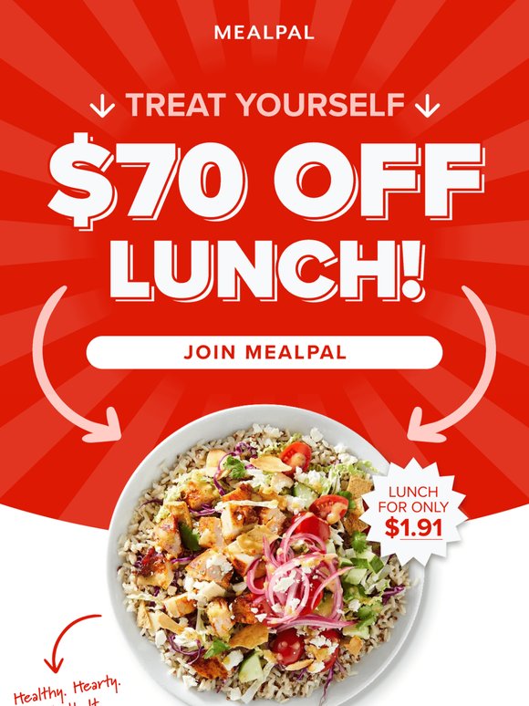 $70 Worth of Free Food Inside!