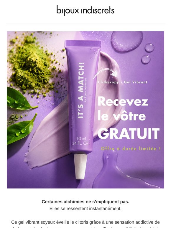Gel Vibrant Clitherapy offert pour toute commande