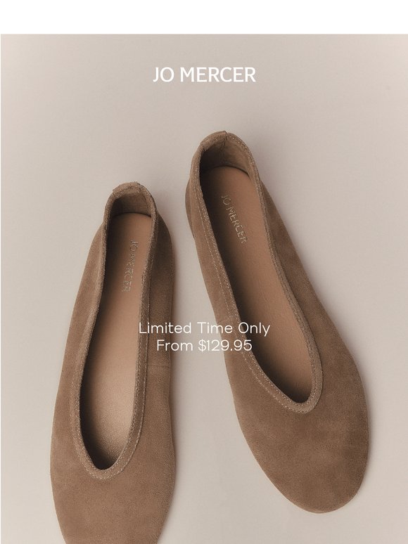 Selected Styles From $129.95