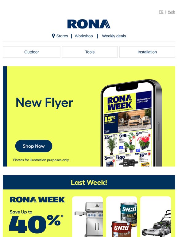 RONA WEEK Savings Continue!