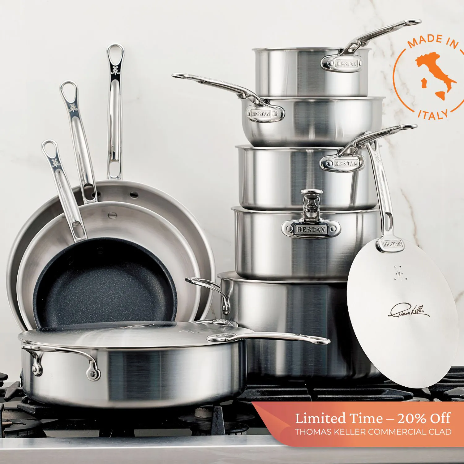 Image of Stainless Steel 11-Piece Cookware Set