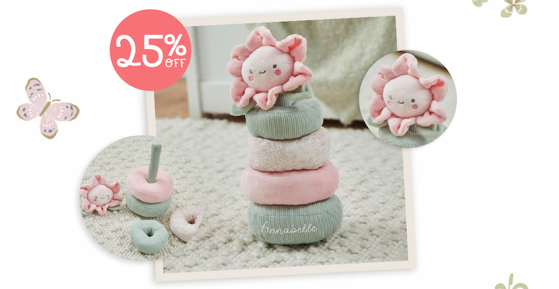 Personalised Flower Soft Stacking Toy