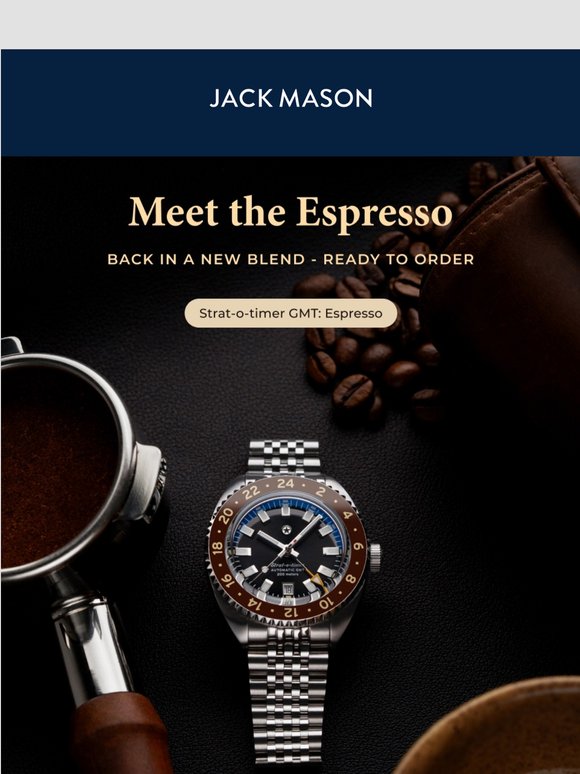 Back In A New Blend — Strat-o-timer GMT: Espresso
